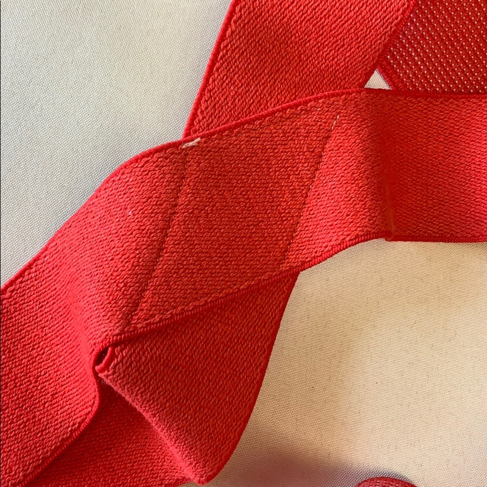 Vintage Red Thick Suspenders | 70’s Grandpa Gear | Rockabilly Punk Rock Hipster - Picture 6 of 10